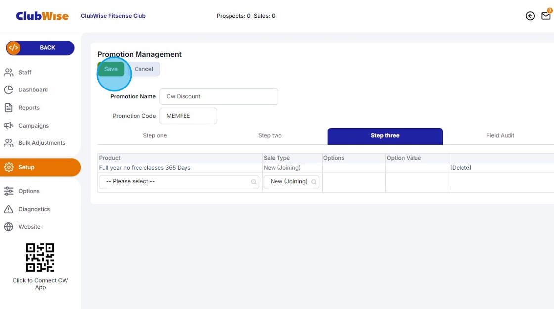 Set Up Promotional Discount for Membership Fees