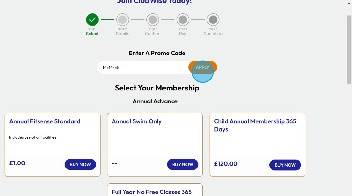 Set Up Promotional Discount for Membership Fees