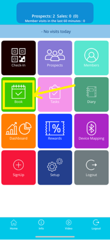 ClubWise Mobile Booking Classes