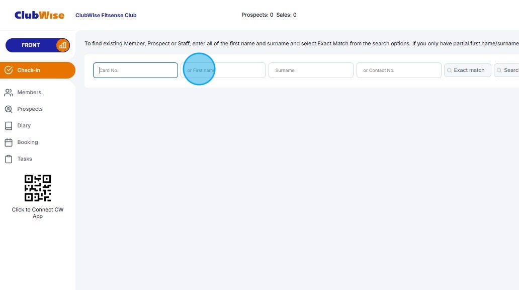 Check In - How to Use Clubwise Check-In View Further Visits