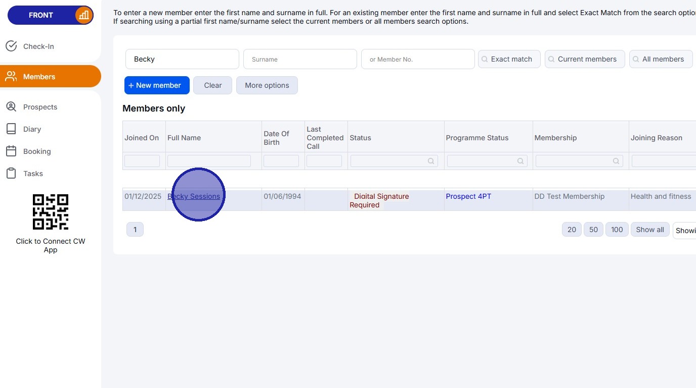 Member How to change the members address - Contract Management